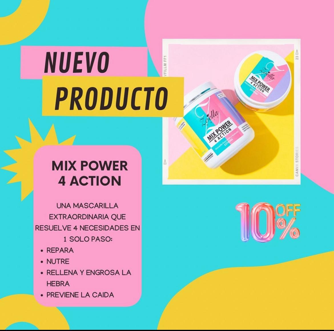 mascarilla Mix power 4 action